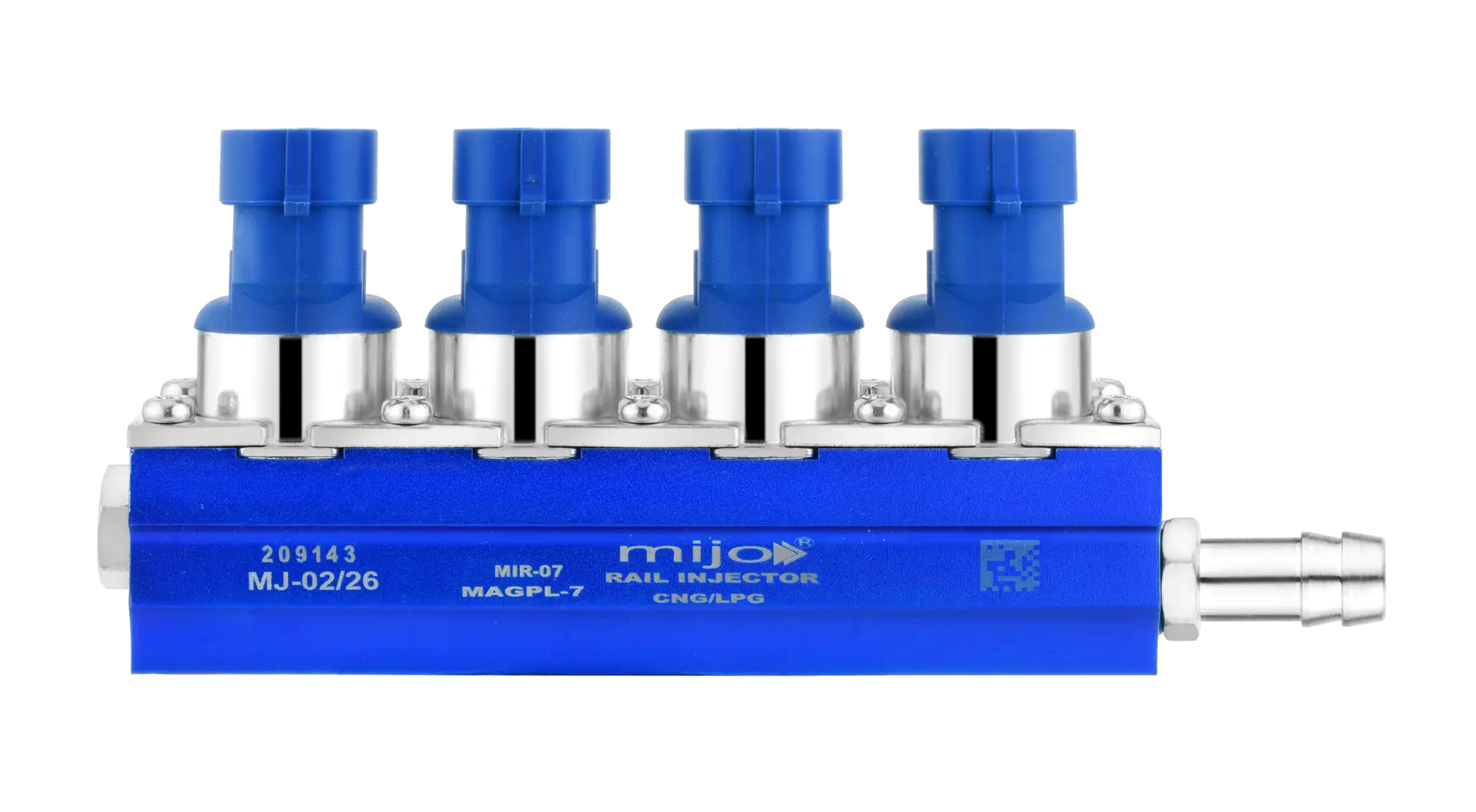 Blue MIJO MIR-07 2-ohm four-injector rail